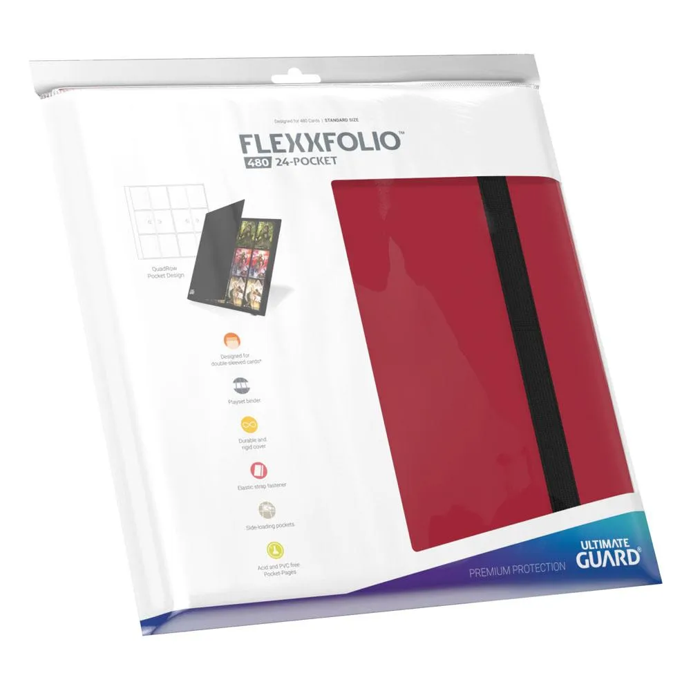 Ultimate Guard Flexxfolio (480 double-sleeved cards) 24-Pocket 70 x 94 mm - Red